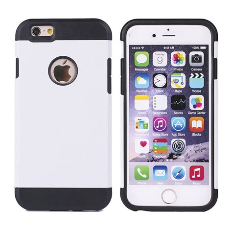 Wholesale Iphone 5s 5 Slim Fit Armor Hybrid Case White