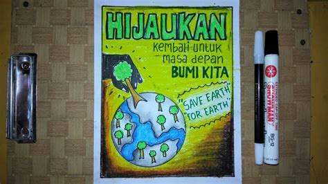 Padahal walaupun tidak terpakai, harus mencabutnya. Cara Membuat Poster Menjaga Bumi, Hijaukan Kembali Bumi ...