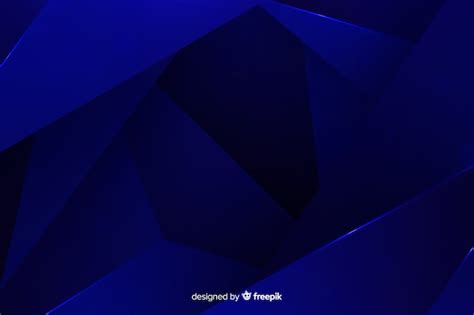 Free Vector Dark Blue Polygonal Background