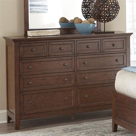 Hawthorne Furniture San Mateo 10 Drawer Dresser In Tuscan Nfm