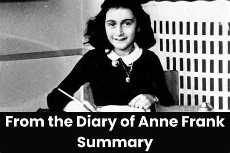 From The Diary Of Anne Frank Summary Class 10 English