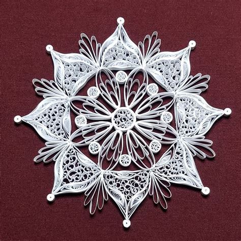 Quilled Snowflake Etsy Paper Quilling Jewelry Quilling Jewelry