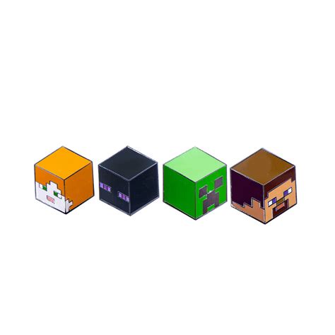Minecraft 4 Pack Pins Clothing Zing Pop Culture