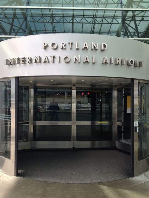 The Entrance To Portland International Airport