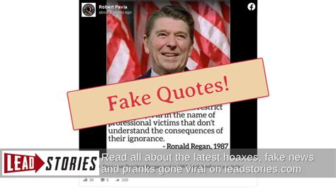Fact Check Ronald Reagan Did Not Say Democrats Will Restrict Your