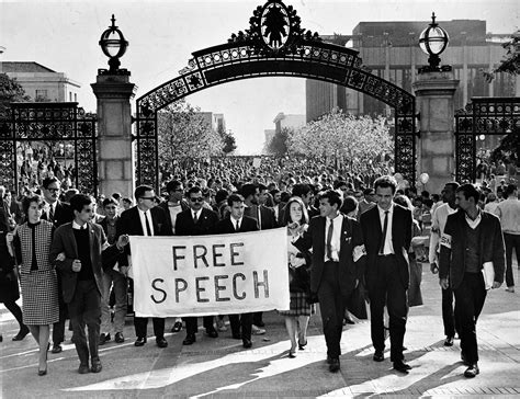 Free Speech Movement Leader Mario Savio Leading Student Protestors At