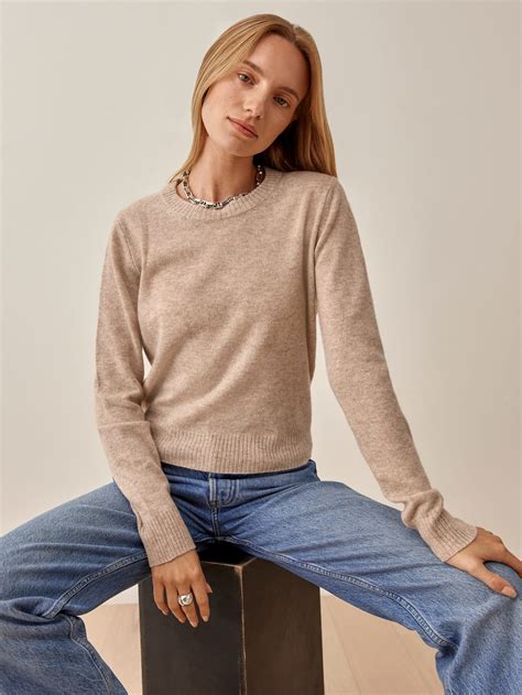 Cashmere Crew Sustainable Sweaters Reformation