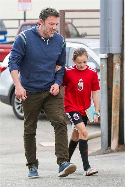 Ben Affleck Embraces Daughter Seraphina After Soccer Practice