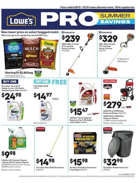 Lowes Current Weekly Ad 0628 07022021 Frequent