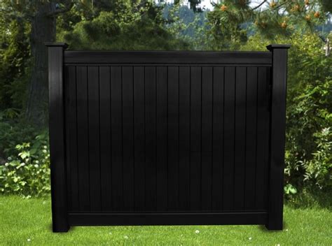 Black Vinyl Privacy Fence 6ft X 6ft Fence Material