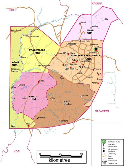Firstly, zip code, stands for zone improvement plan. Abuja(FCT) Zip Code Map