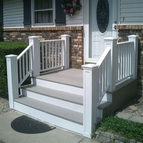 I would paint the steps black also but paint the risers a contrasting color. Composite Decking Over Concrete Steps I Dont Like the Colors but I Like the Wide Steps Maybe ...