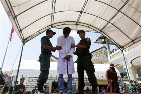 Couple Caned 26 Times Each For Having Sex Before Marriage In Indonesia