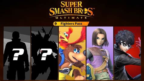 Guessing The Final 2 Challengers In The Smash Ultimate Fighters Pass Youtube