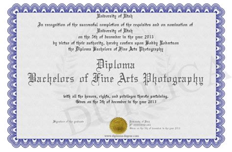 Bachelor of arts (ba or ab; Diploma-Bachelors-of-Fine-Arts-Photography