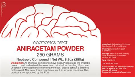Buy Aniracetam Powder Nootropics Depot
