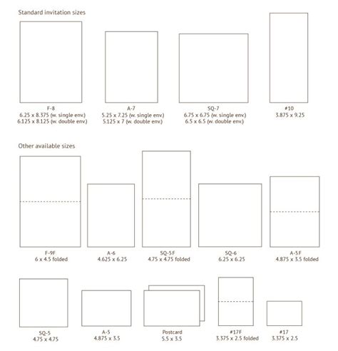 Paper size standards govern the size of sheets of paper used as writing paper, stationery, cards, and for some printed documents. Wedding invitation + envelope sizes | Bella Figura ...