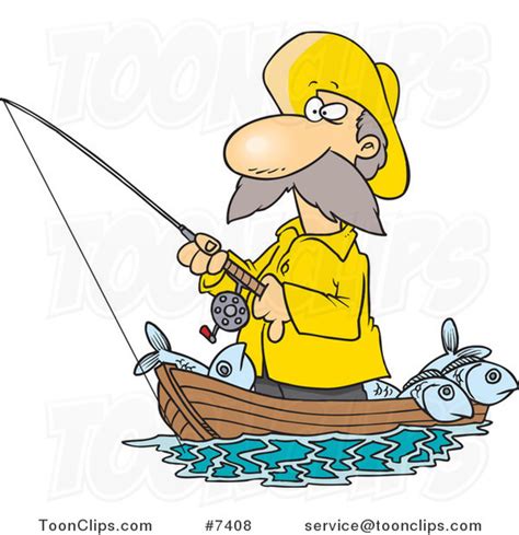 Man Fishing In Boat Clipart 20 Free Cliparts Download Images On