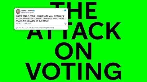 The Attack On Voting In The 2020 Elections The New York Times