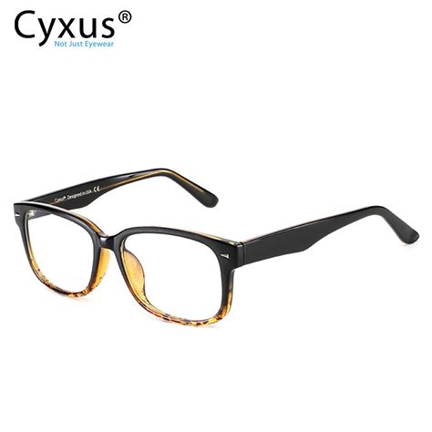 cyxus blue light filter computer glasses for anti headache eye eyestrain clear gaming spectacle