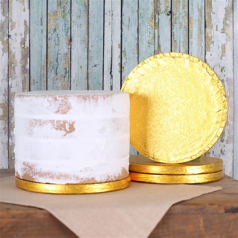 6 Inch Gold Foil Cake Board Thick Gold Cake Board 6 Gold Cake Drum