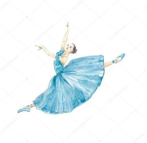 Watercolor Illustration Of A Ballerina — Stock Photo © Ksenia102390