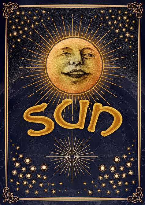 Illustration Sun Moon And Stars Dan Meneely Design