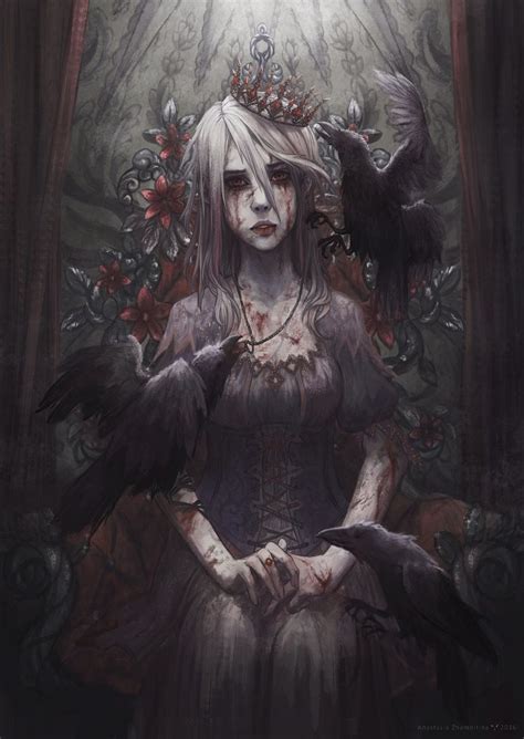 Artstation Bloody Princess Anastasia Zhamoitina Gothic Fantasy Art
