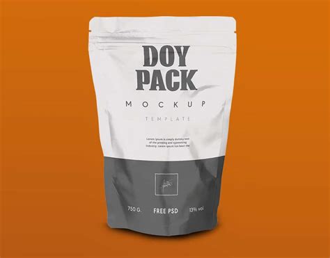 Doy Pack Packaging Mock Up Psd Template Css Author