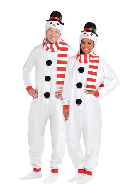 Snowman Zipster Costume Adult Party On