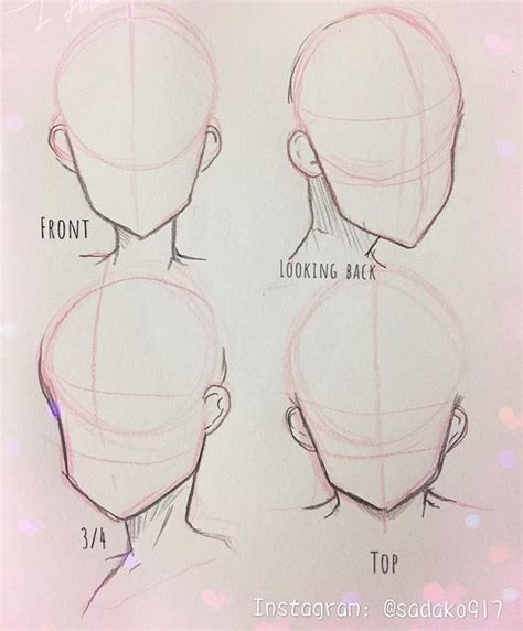 Drawing Anime Head Reference Illustration Draw Cartoon Style Free