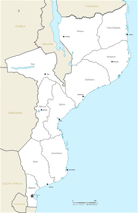Cabo Delgado Map Blank Simple Map Of Cabo Delgado Detailed Map Of
