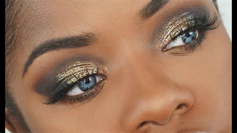 Gold Glitter Smokey Eye Makeup Saubhaya Makeup