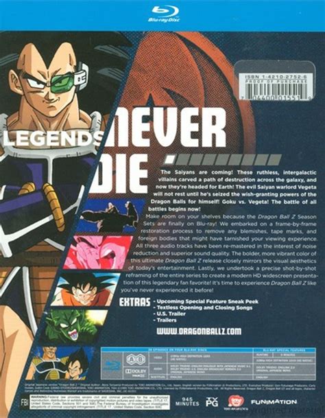 This is a list of home video releases of the japanese anime series dragon ball z. Dragon Ball Z: Season 1 (Blu-ray ) | DVD Empire