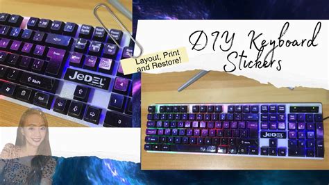 Diy Keyboard Stickers For Jedel Layout By Madss Youtube