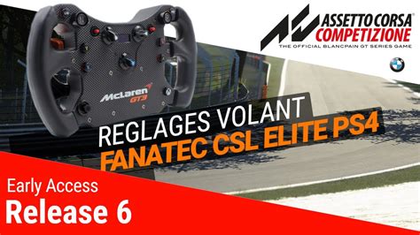 Assetto Corsa Competizione Setup Fanatec CSL Elite PS4 YouTube