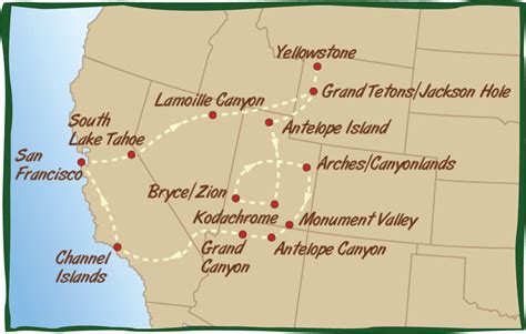 City Map Images Map Of Western Us National Parks And Monuments