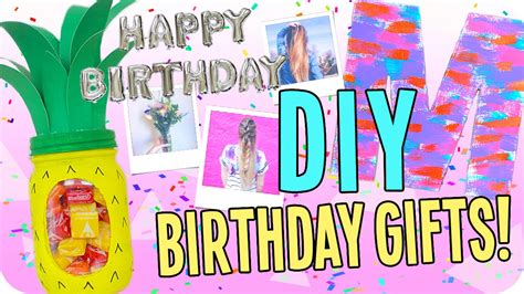 These simple diy gift ideas are unique and thoughtful. DIY Birthday Gifts for Everyone! Cheap and Easy! - YouTube