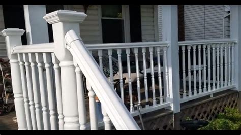 This will allow you to calculate exactly what you need in the way of materials. Install Vinyl Railing on Patio and Concrete Stairs - Do it yourself - YouTube