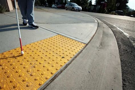 The Actual Purpose Of Those Colorful Sidewalk Bumps Go Viral