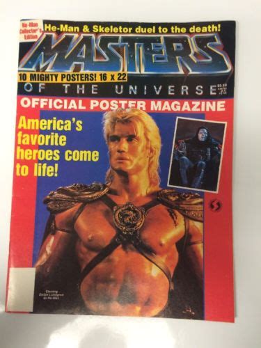 Comicsvalue Masters Of The Universe Official Poster Magazine