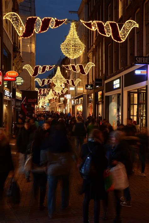 Kalverstraat Amsterdam The Kalverstraat Is A Busy Shopping Street In