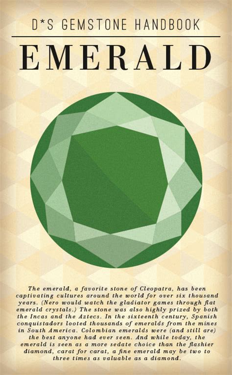 Ds Gem Handbook Emerald Crystals And Gemstones Gemstones Emerald