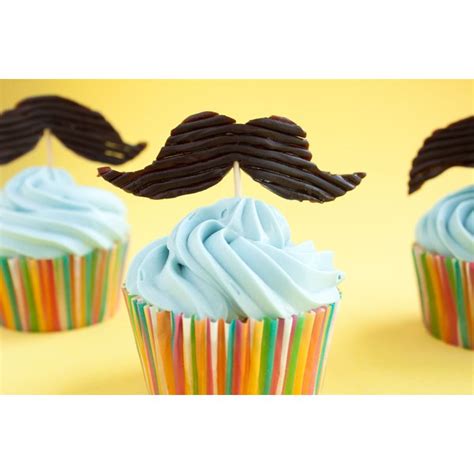 Diy Edible Mustache Cupcake Topper Our Everyday Life