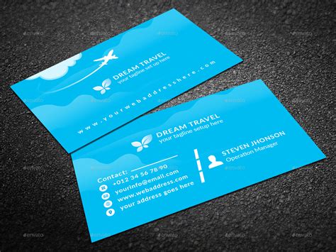 Travel Agency Business Card Print Templates Graphicriver
