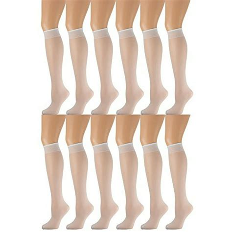 Yacht And Smith Yacht And Smith 12 Pairs Of Sheer Trouser Socks For Women