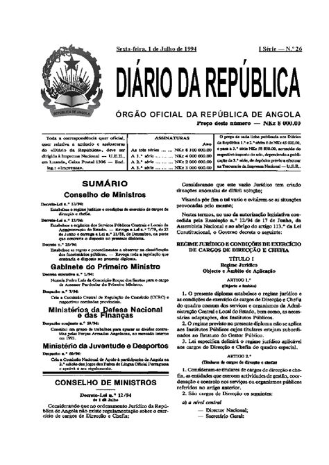 Legislação Sobre Administração Pública Angolana Manuais Projetos