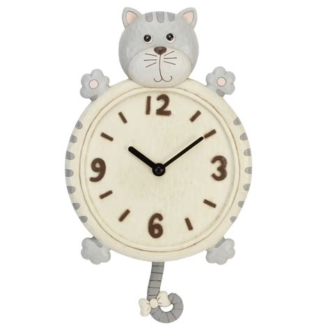 Animal Style Wall Clocks Hanging Childrens Bedroom Clock With Pendulum