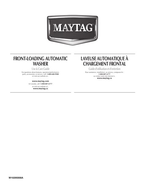 Maytag 2000 Series Use Care Manual Manualzz