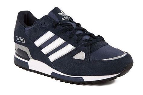 Adidas Mens Zx750 Suede Classic Trainers Gym Shoes Sneakers Navyblue